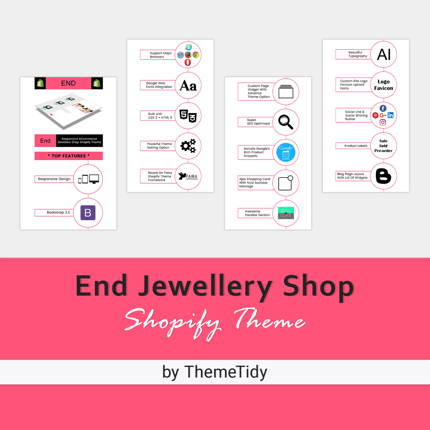 Preview end jewellery shop shopify theme.