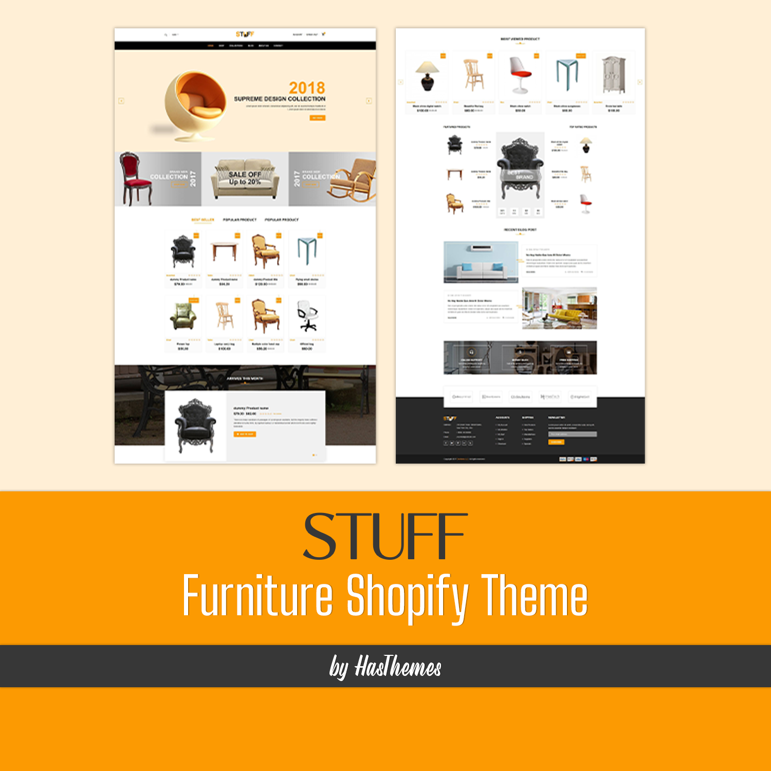 Illustration furniture shopify theme stuff.