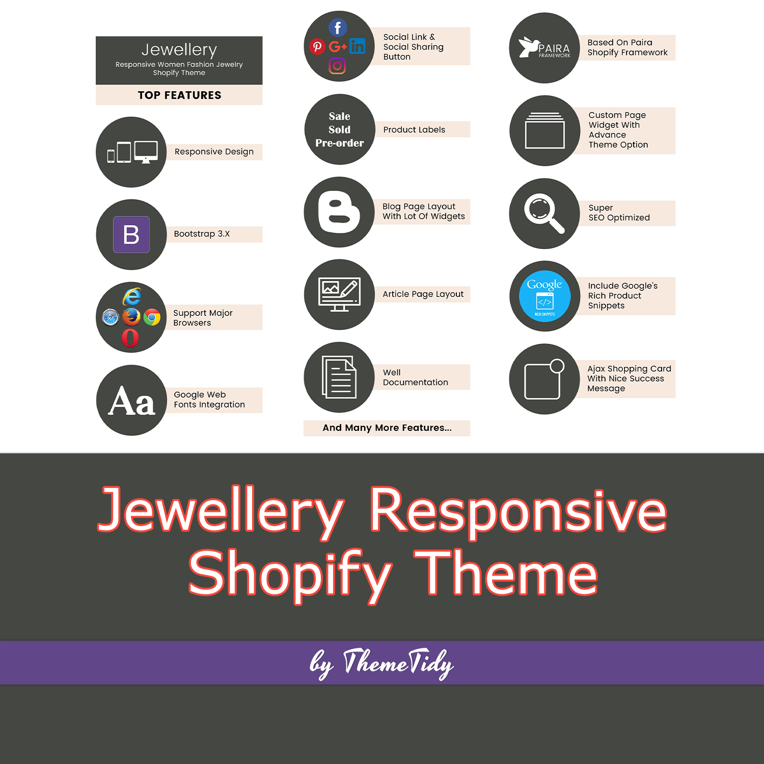 Illustration jewellery responsive shopify theme.
