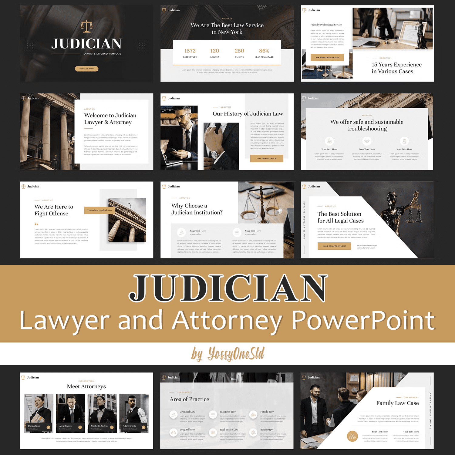 Preview judician lawyer and attorney powerpoint.