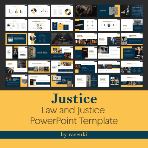 Preview justice law and justice powerpoint template.