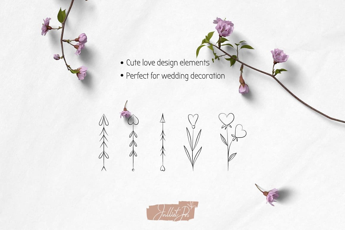 The patterns are ideal for wedding decorations.