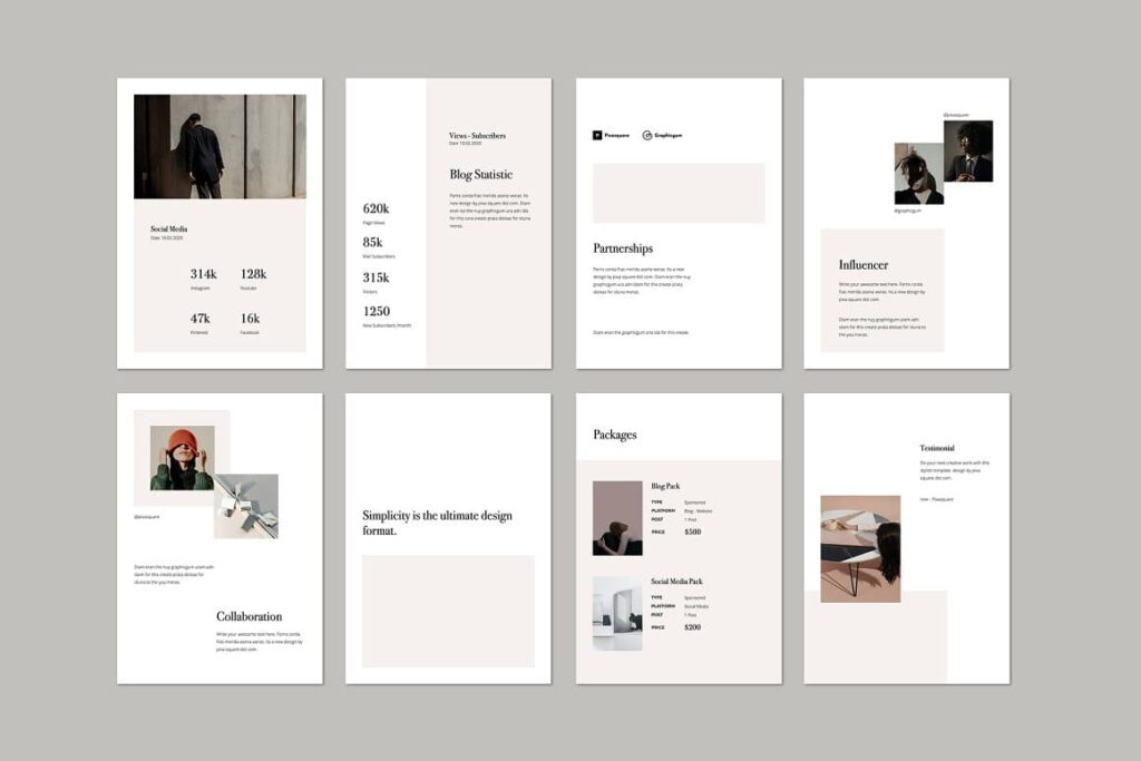 DANA - A4 Vertical Keynote Template – MasterBundles