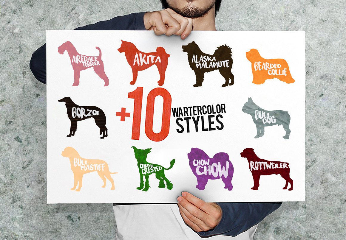 Ten logo styles.