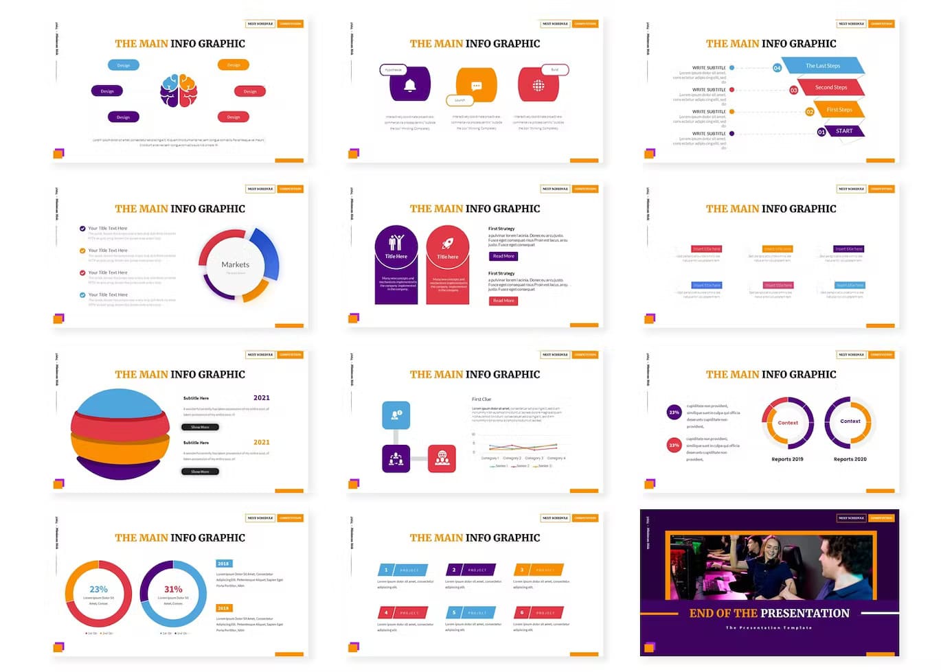 The main infographic of Online Game Tournament | Keynote Template.
