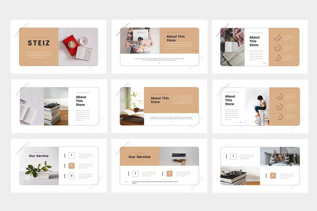 Steiz - Bookstore Presentation Template – MasterBundles