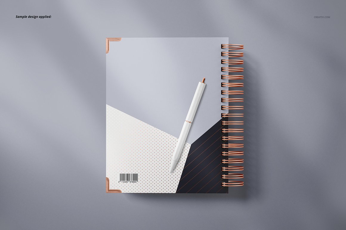 A notebook with a light pen.