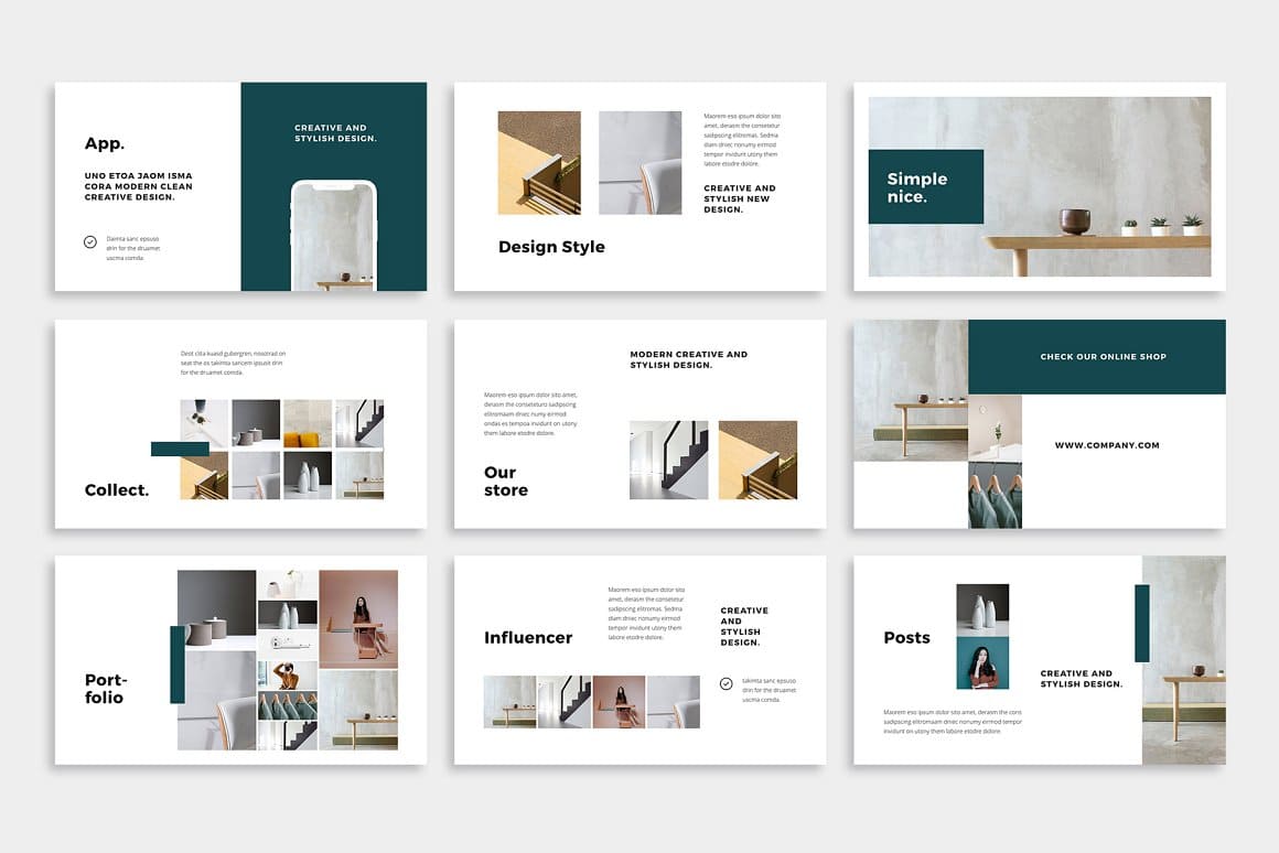 Check our online shop of Noya keynote template.