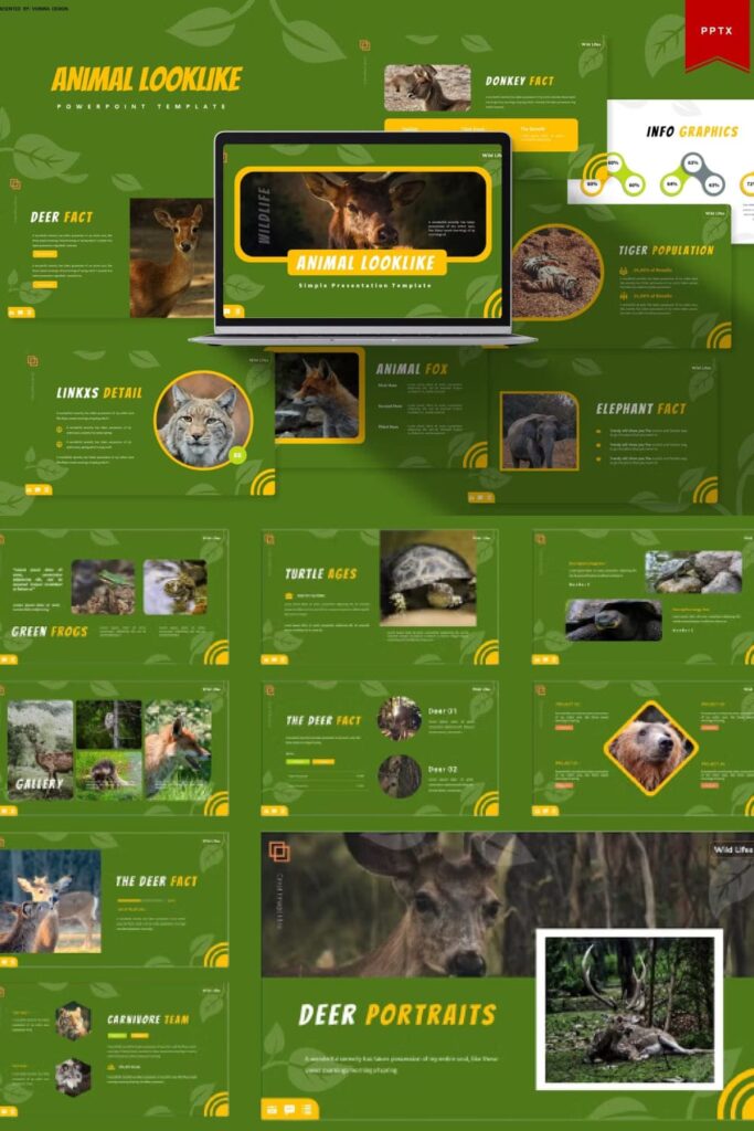 Animal Looklike | Powerpoint Template – MasterBundles