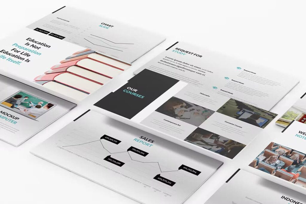 University and Education Powerpoint Template – MasterBundles