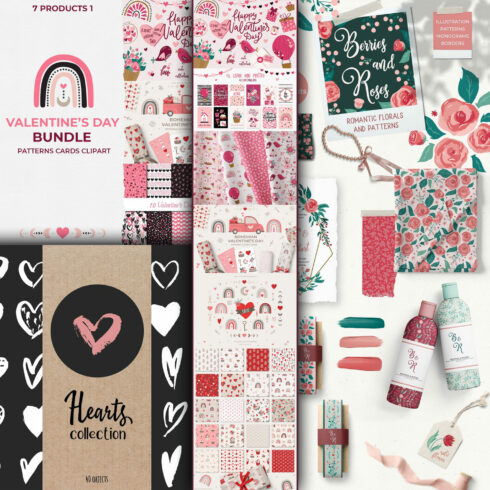 Illustrations of valentines day bundle.