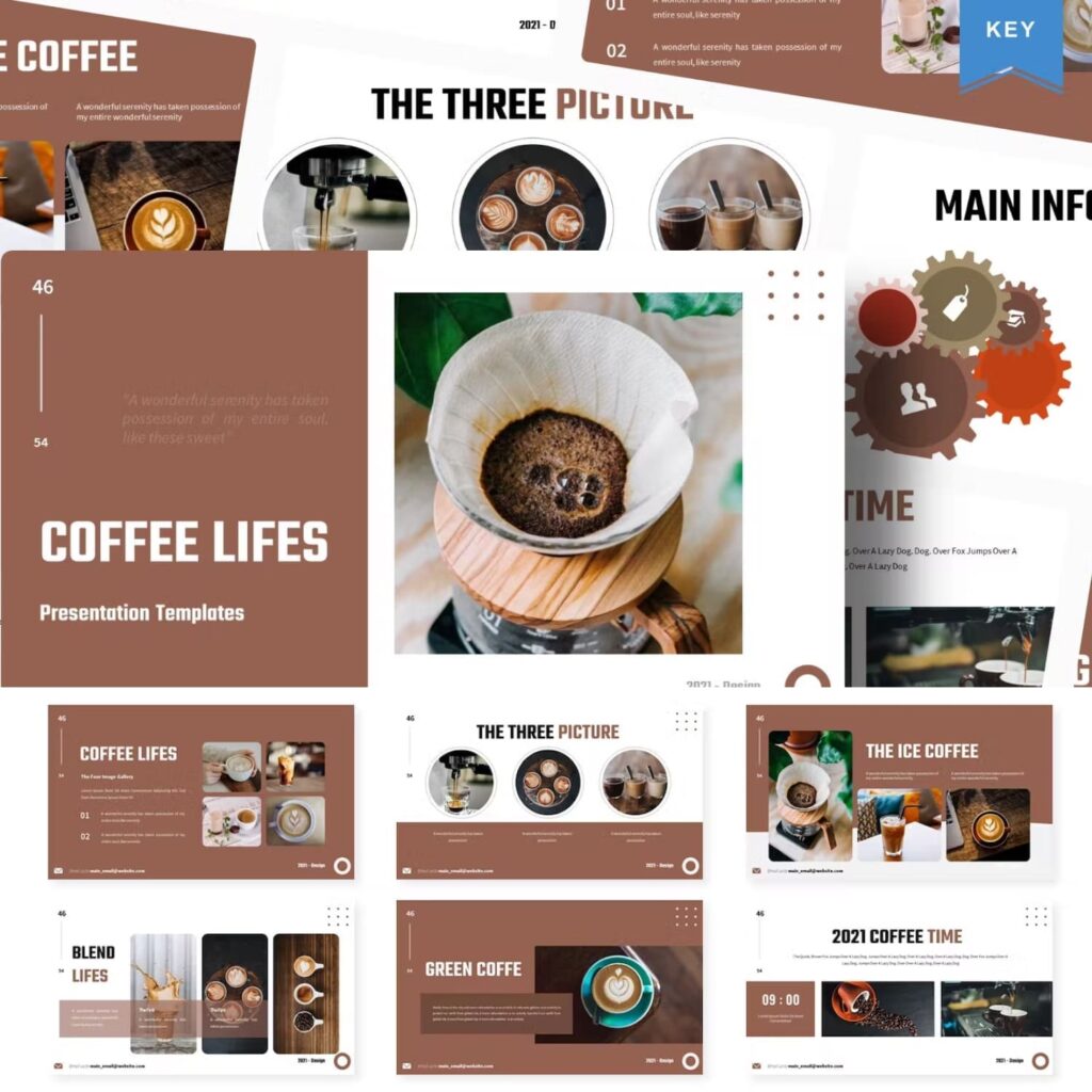 Coffee Lifes Google Slides Template – MasterBundles