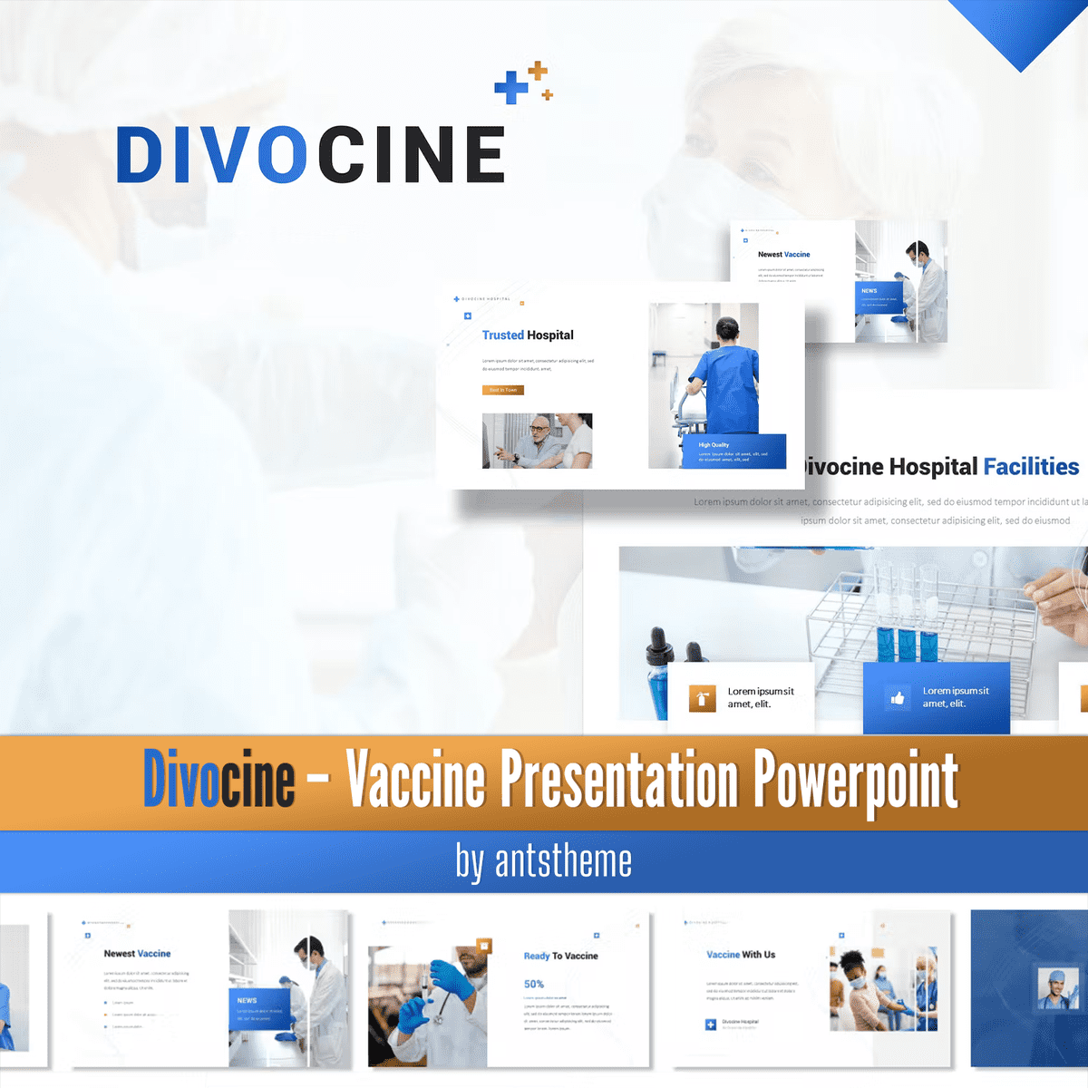 Inscription "Newest Vaccine" on the presentation "Divocine".