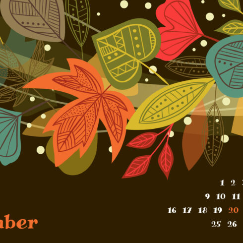 Free Printable November Calendar | Master Bundles