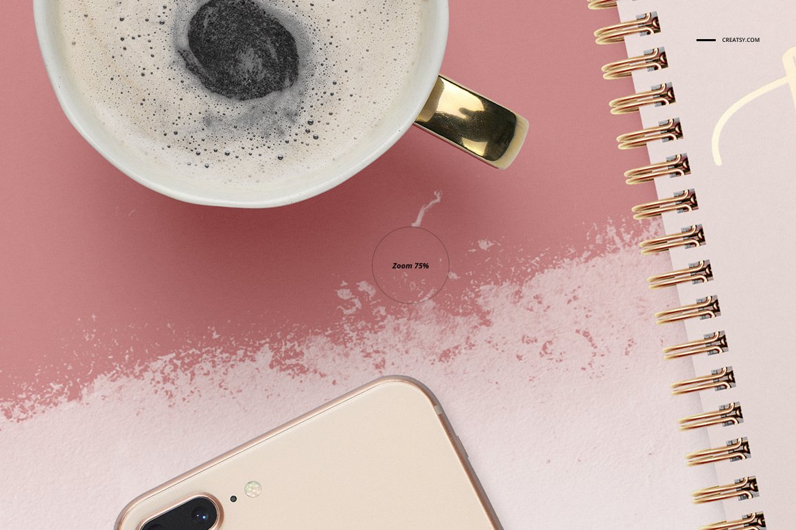 An image of a cup of coffee and a phone.