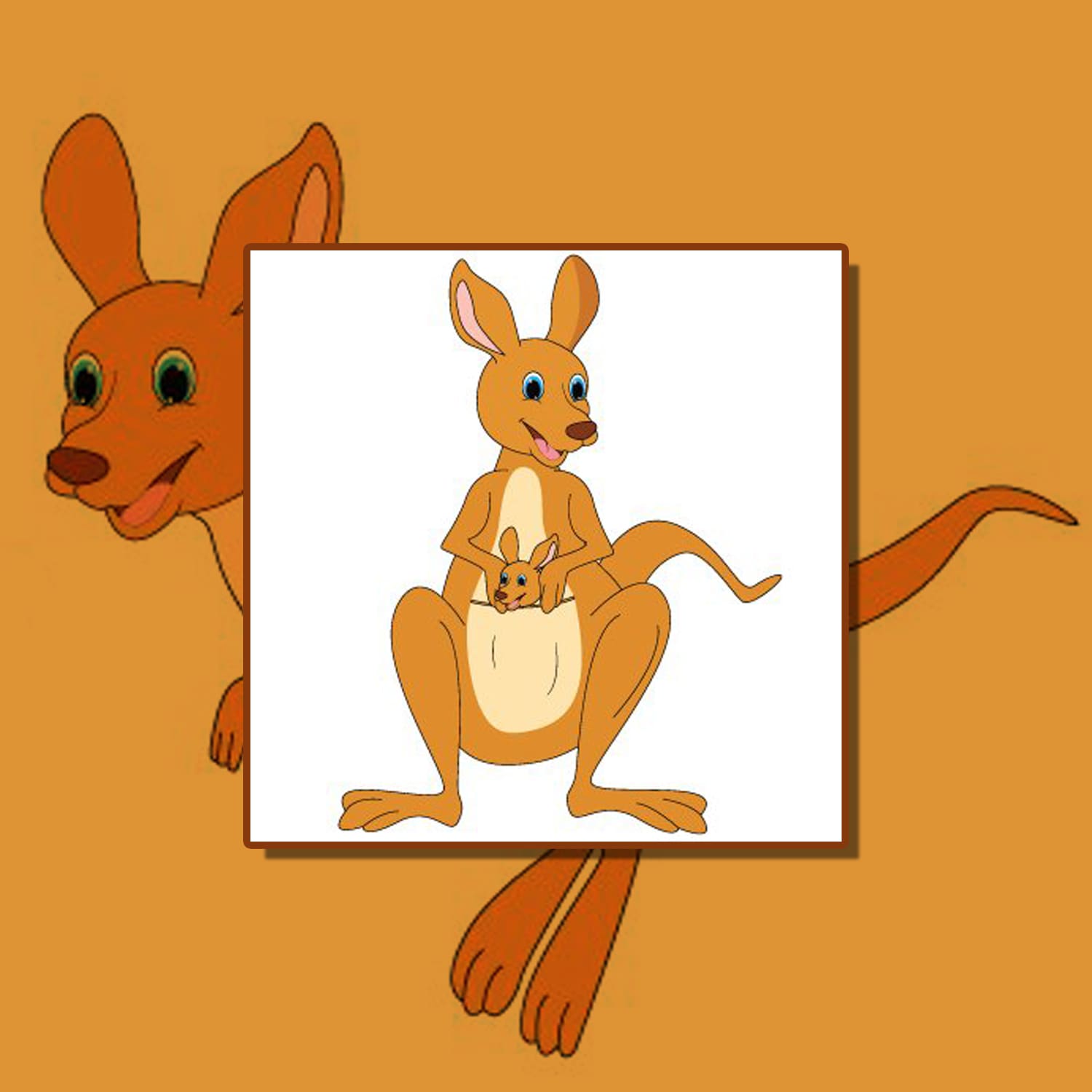 Cute Kangaroo Cartoon – MasterBundles