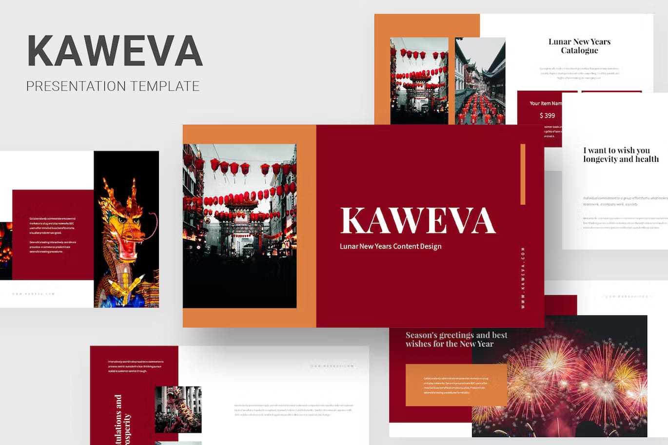 Kaweva - Lunar Years Event Powerpoint Template.