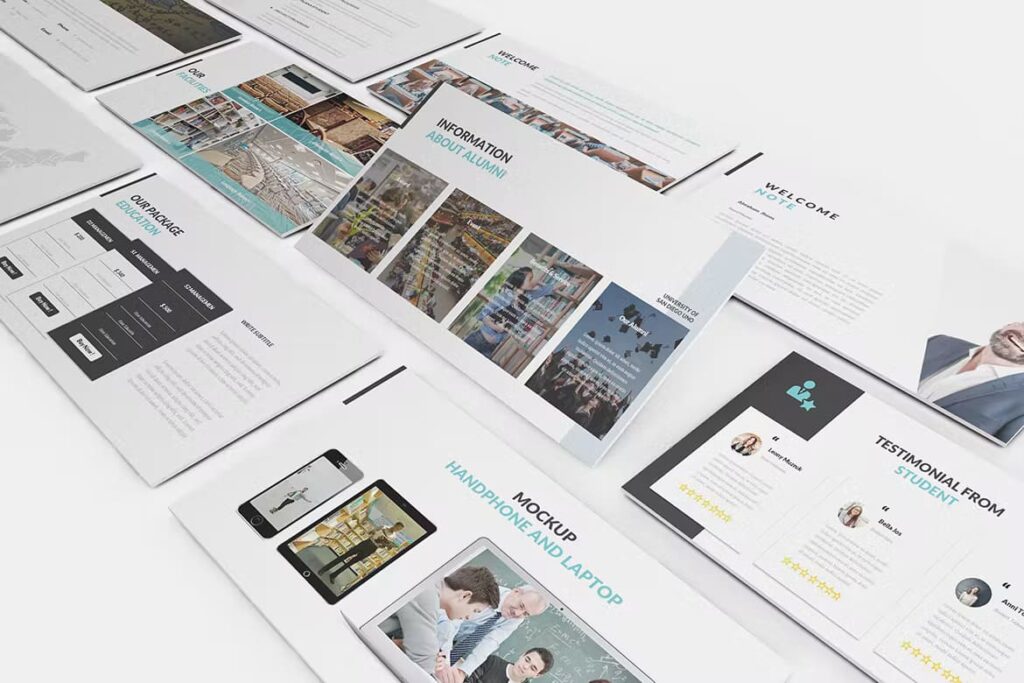 University and Education Powerpoint Template – MasterBundles