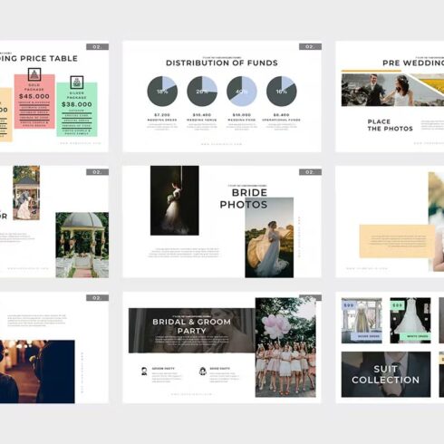 Corridoio: Wedding Organizer Powerpoint Template | Master Bundles