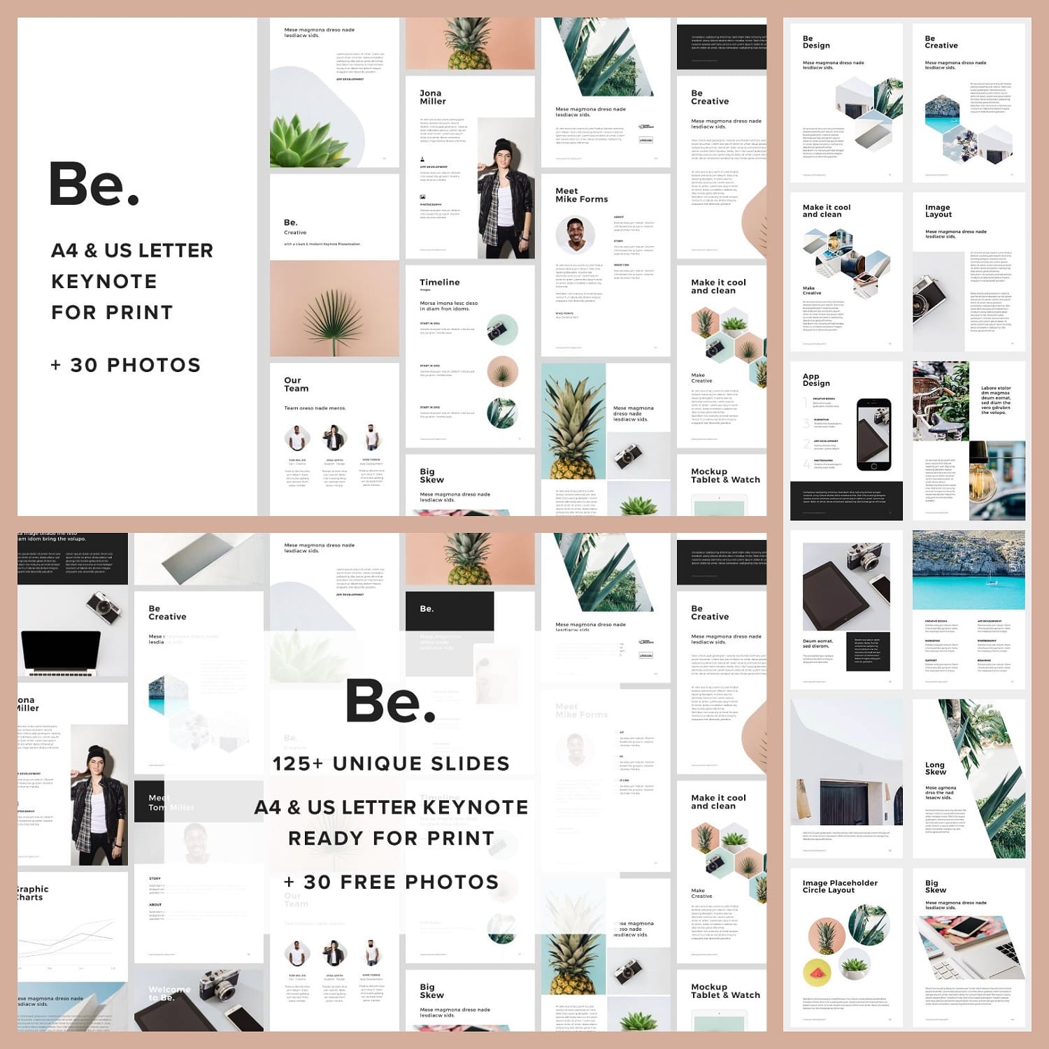 Make your presentation cool and clean with Be.