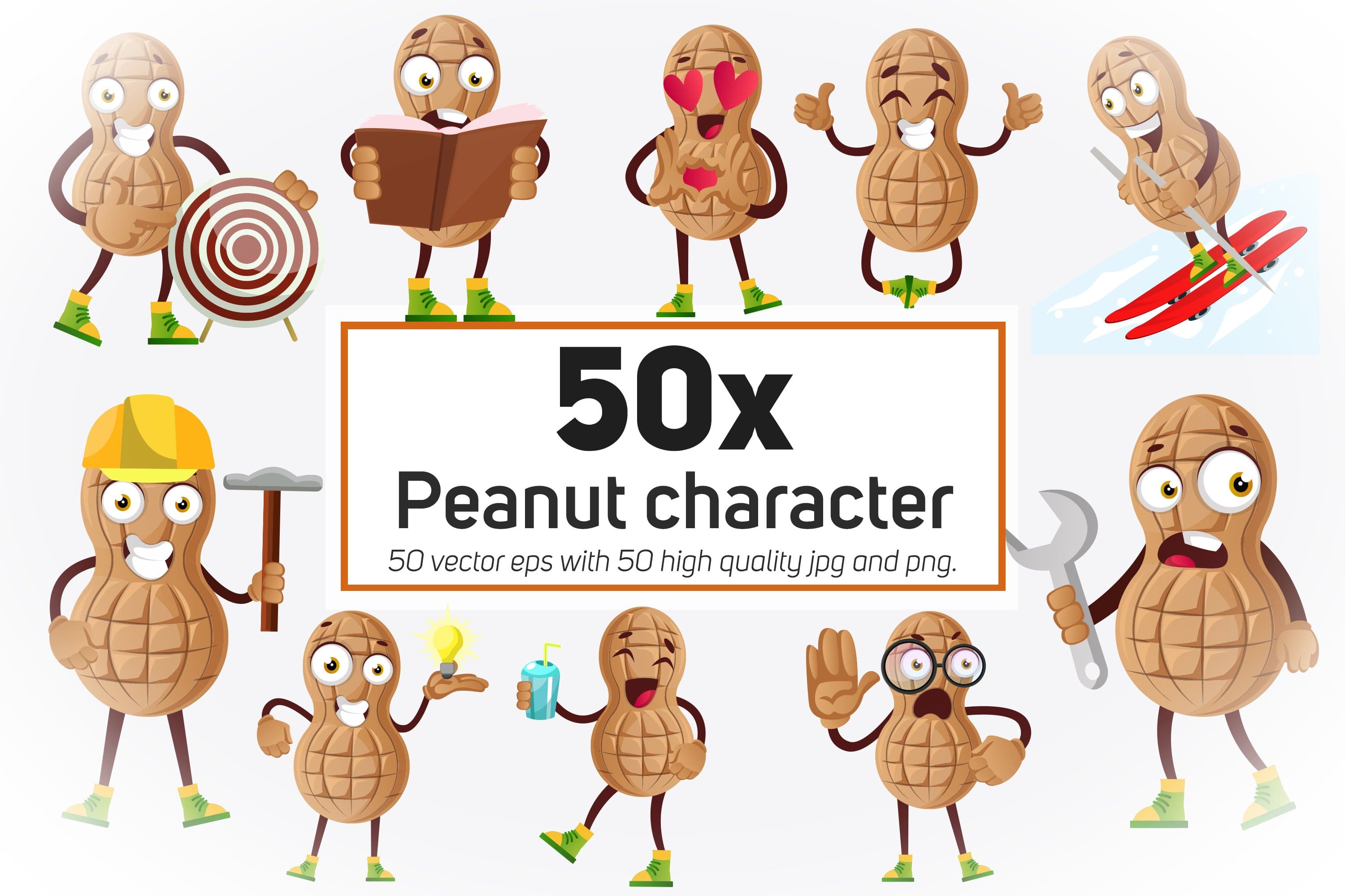 Peanut character pack title page.