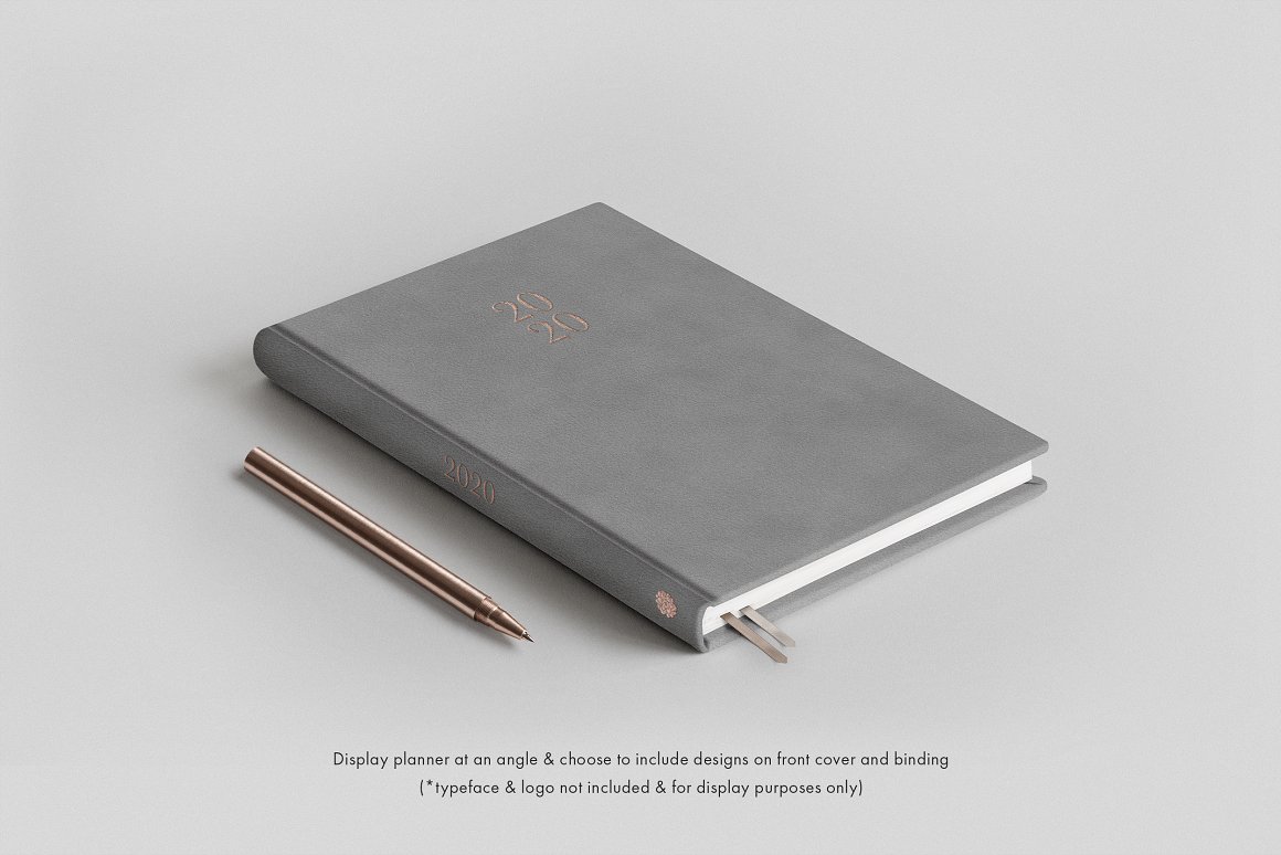 Gray notebook cover.