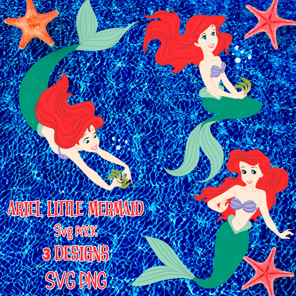 Ariel Little Mermaid SVG Designs – MasterBundles