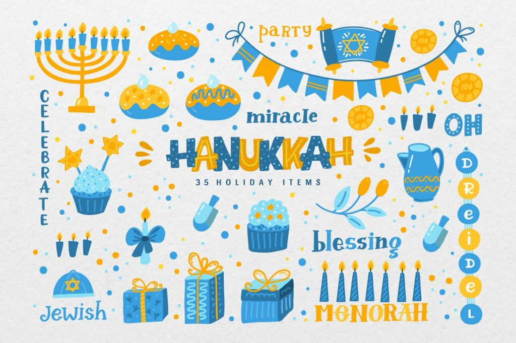 Hanukkah Jewish Holiday Design – MasterBundles