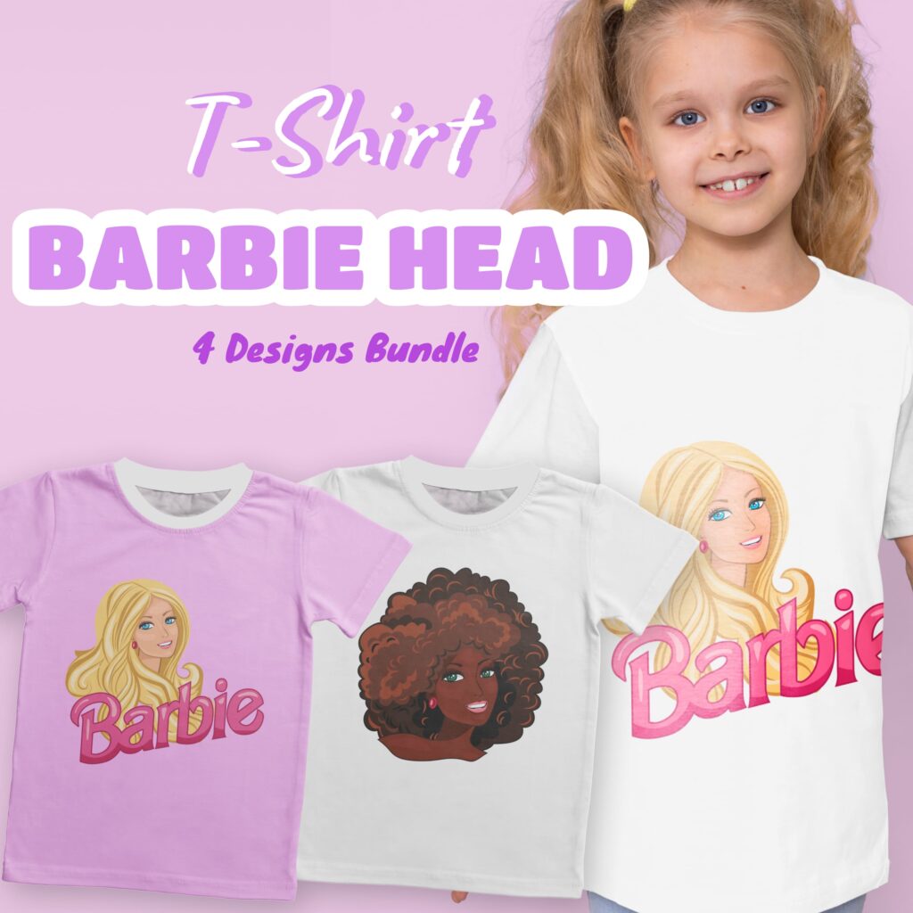 Barbie Head SVG T-Shirt Designs Bundle – MasterBundles
