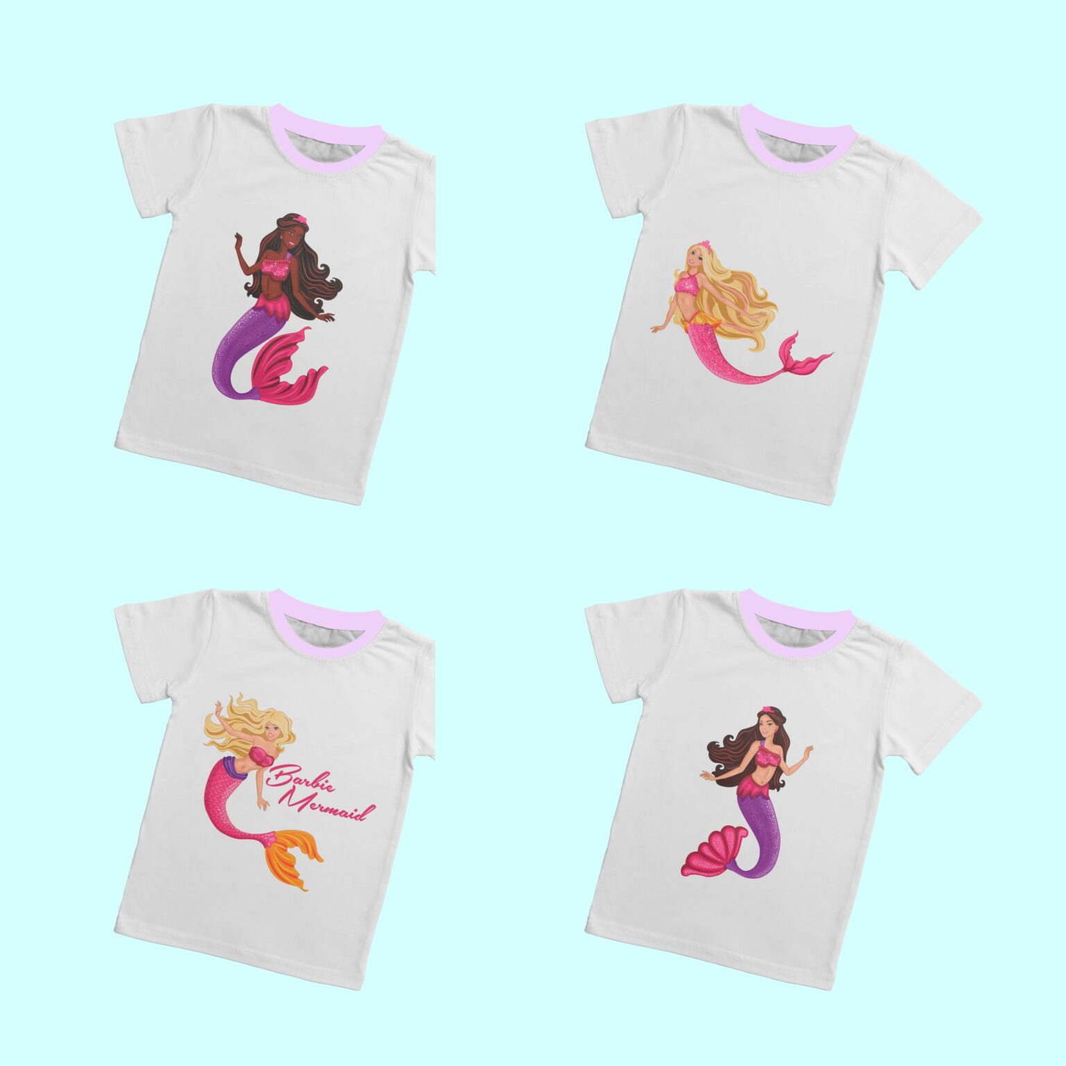 Barbie Mermaid SVG T-Shirt Designs Bundle – MasterBundles