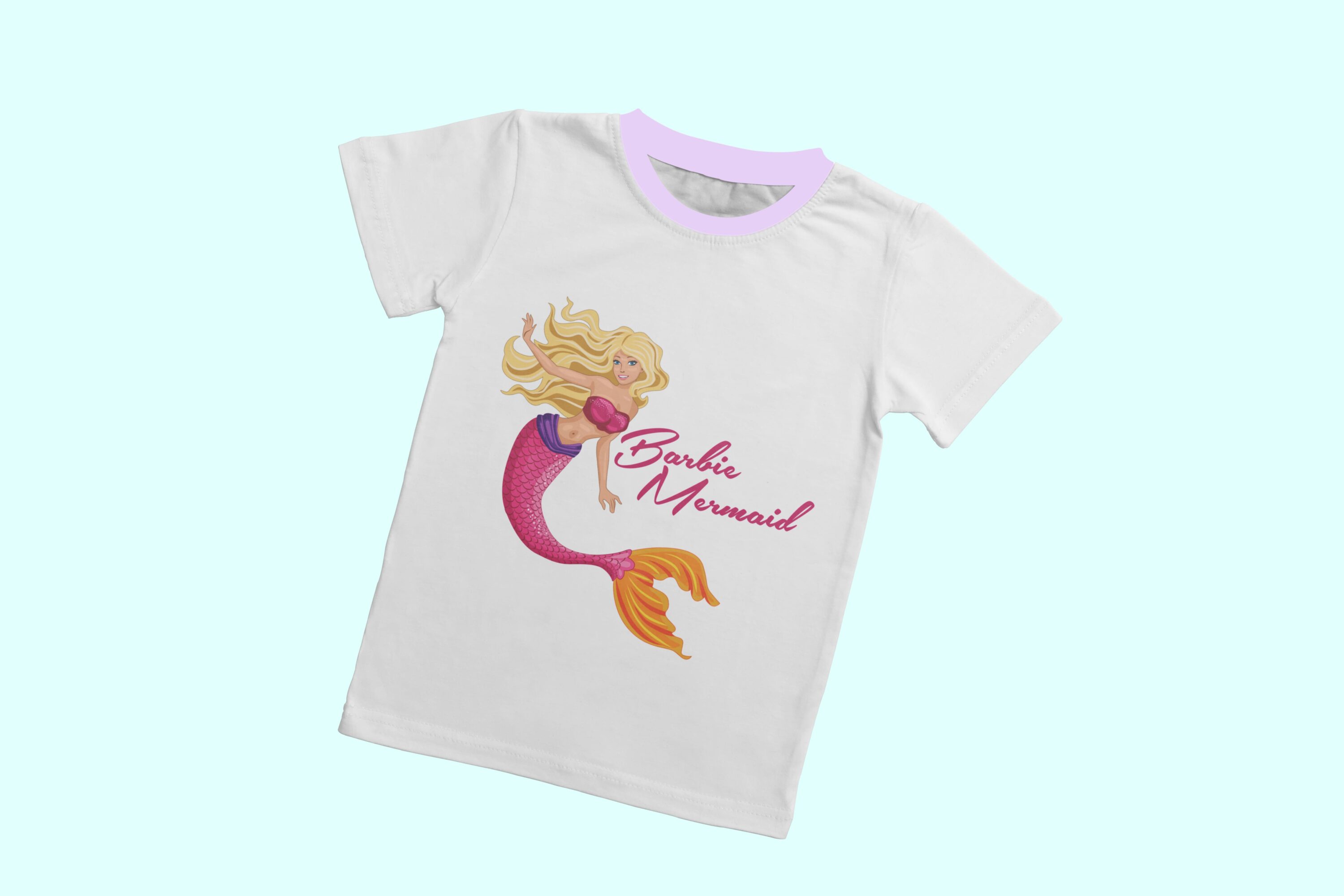 Mermaids on a T-shirt.