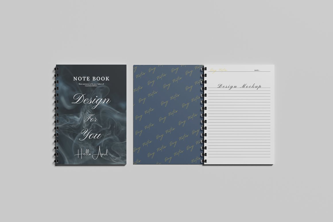 Nice images of gray notebook prints.