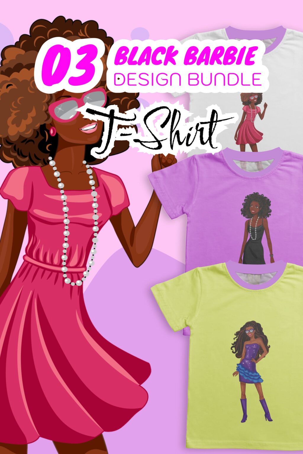 Black Barbie Svg T Shirt Designs Bundle Masterbundles