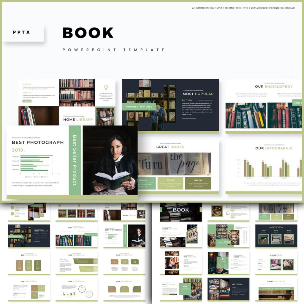 Book - Powerpoint Template – MasterBundles