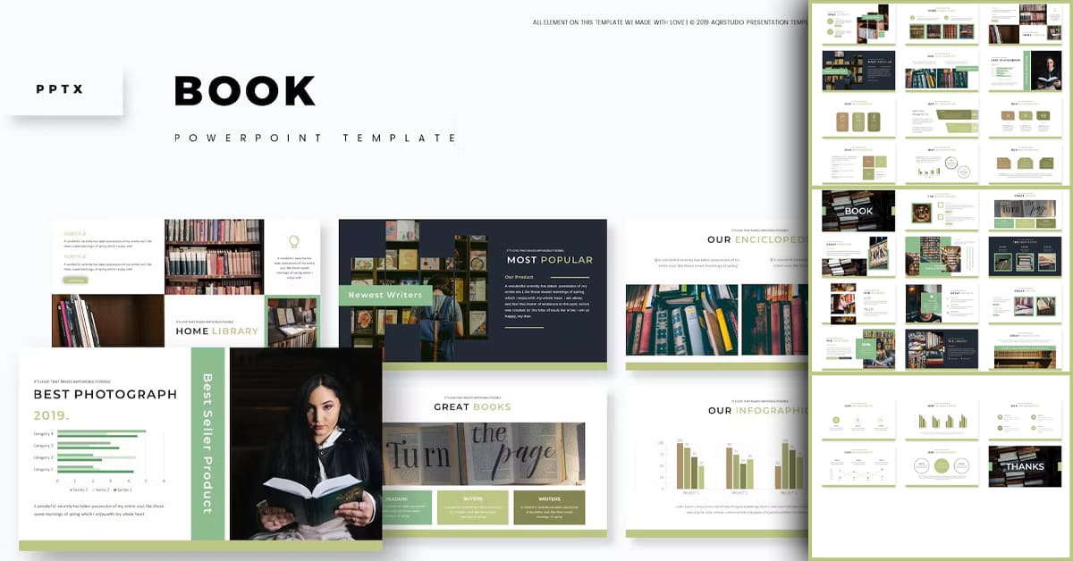 Book - Powerpoint Template – MasterBundles