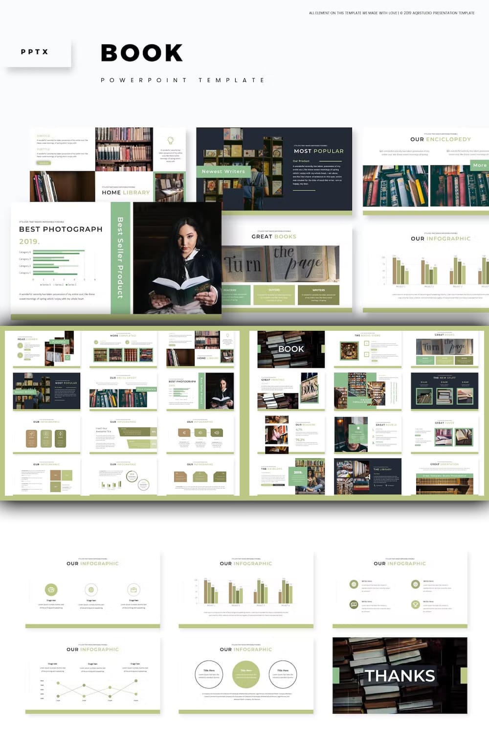 Most popular literature of Book - Powerpoint Template.