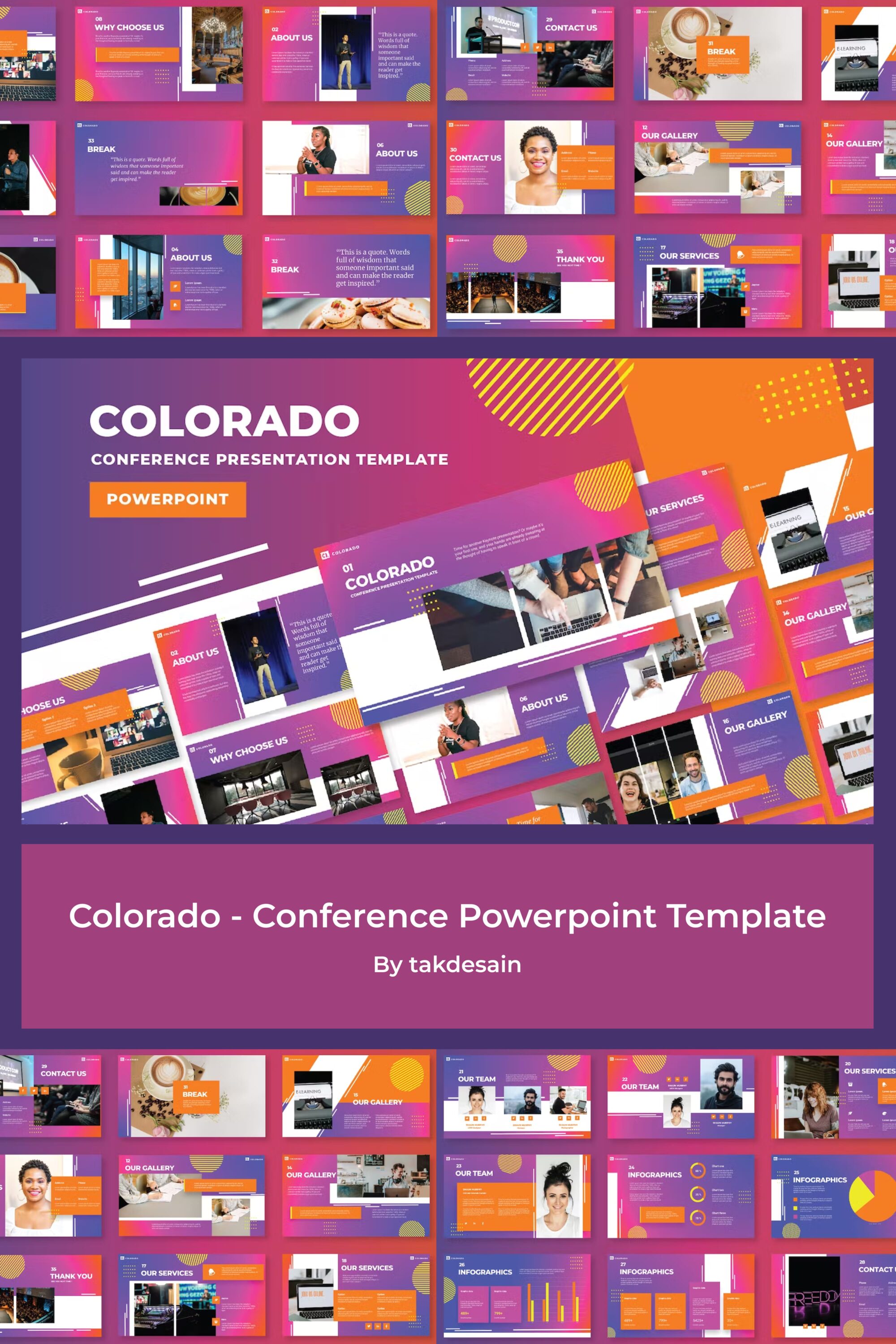 Colorado conference powerpoint template of pinterest.