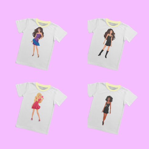 Barbie T-shirt Design Templates Bundle – MasterBundles