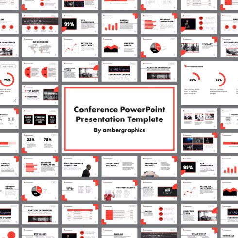 Images with conference powerpoint presentation template.