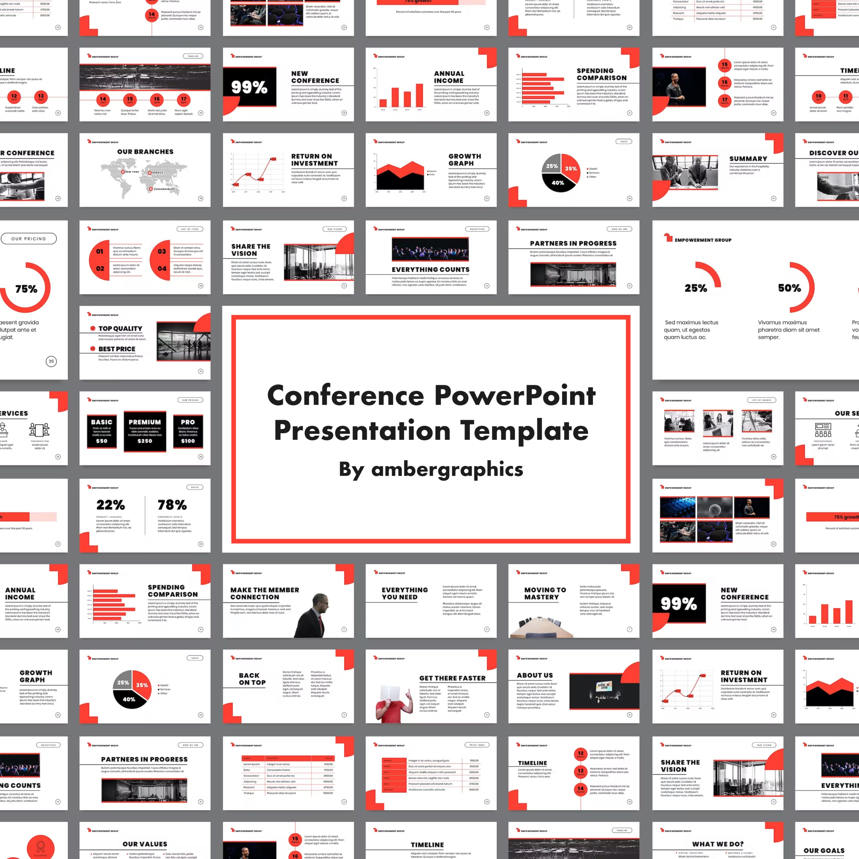 Images with conference powerpoint presentation template.