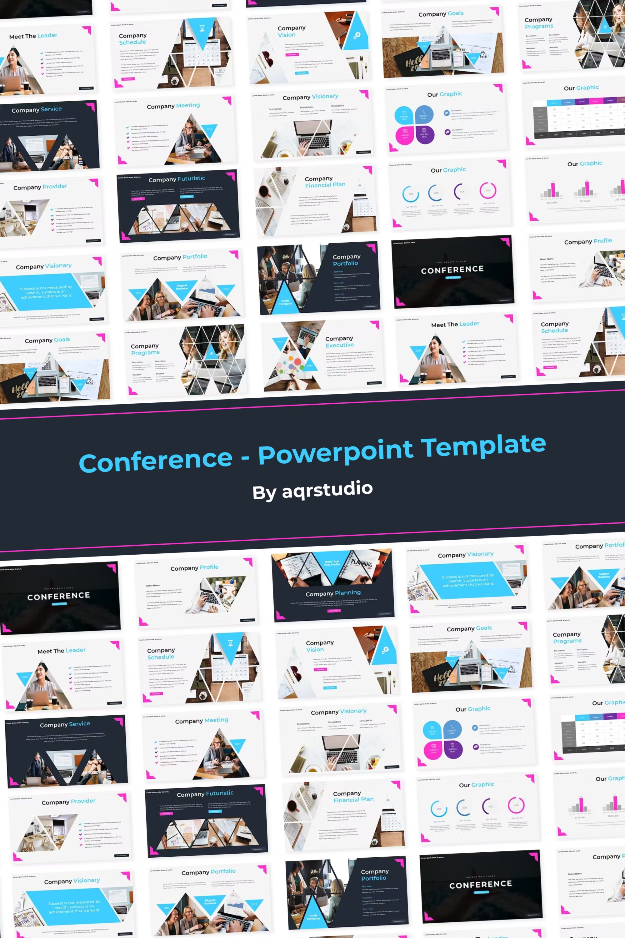 Conference powerpoint template of pinterest.