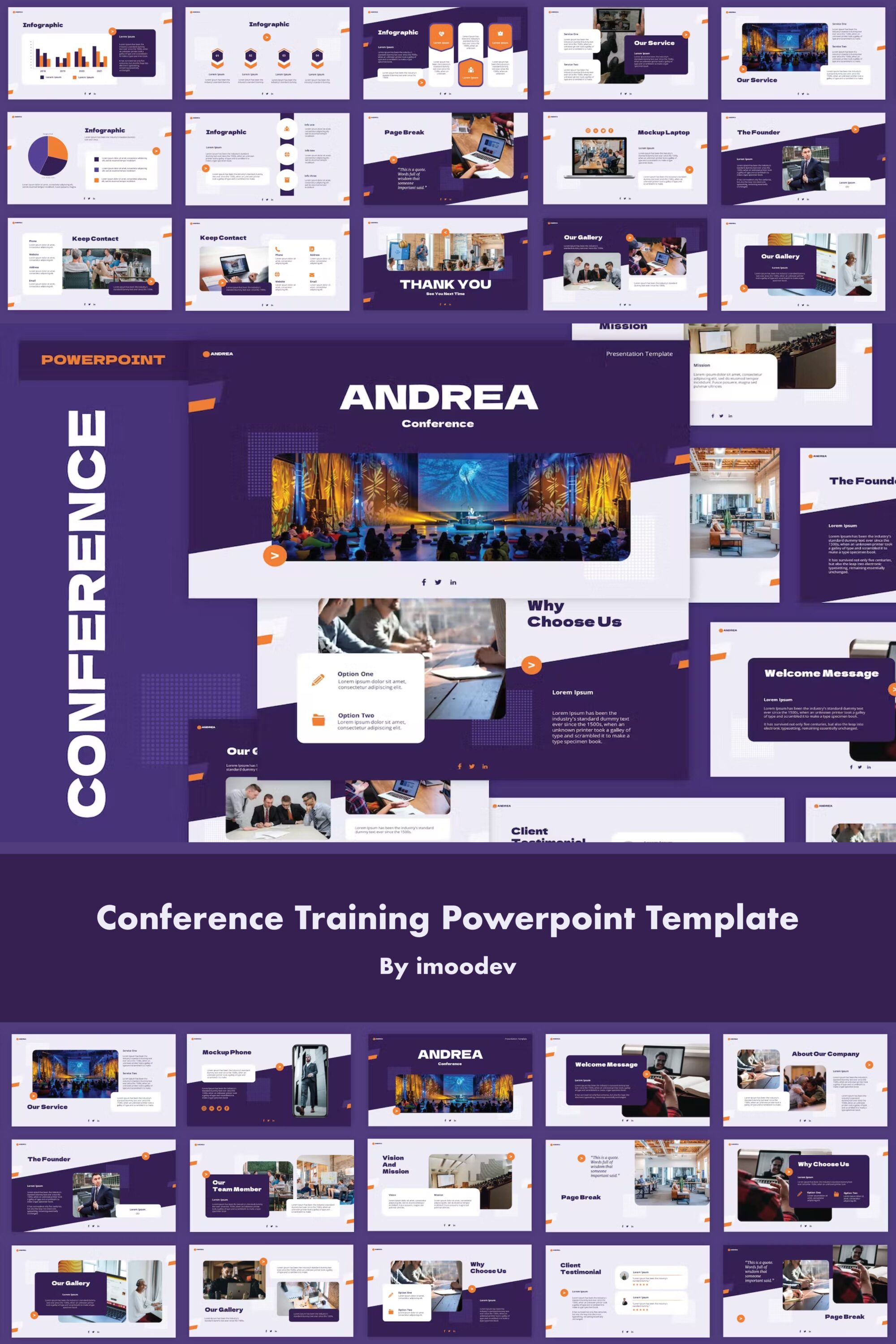 Conference training powerpoint template of pinterest.