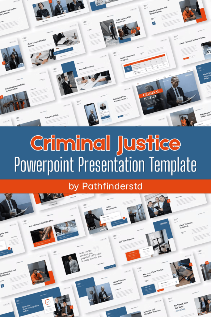 Criminal Justice PowerPoint Presentation Template – MasterBundles