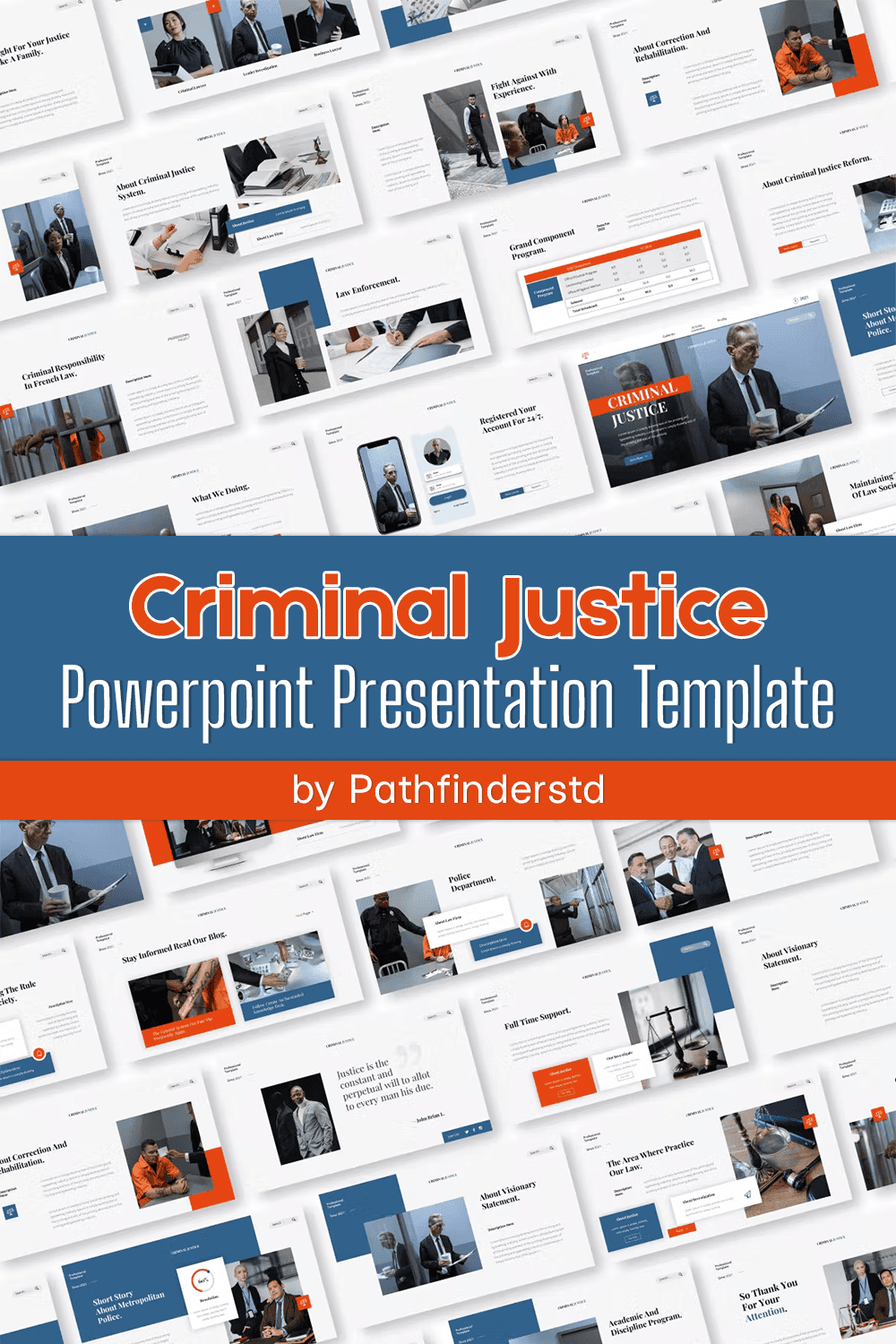Criminal justice powerpoint presentation template of pinterest.