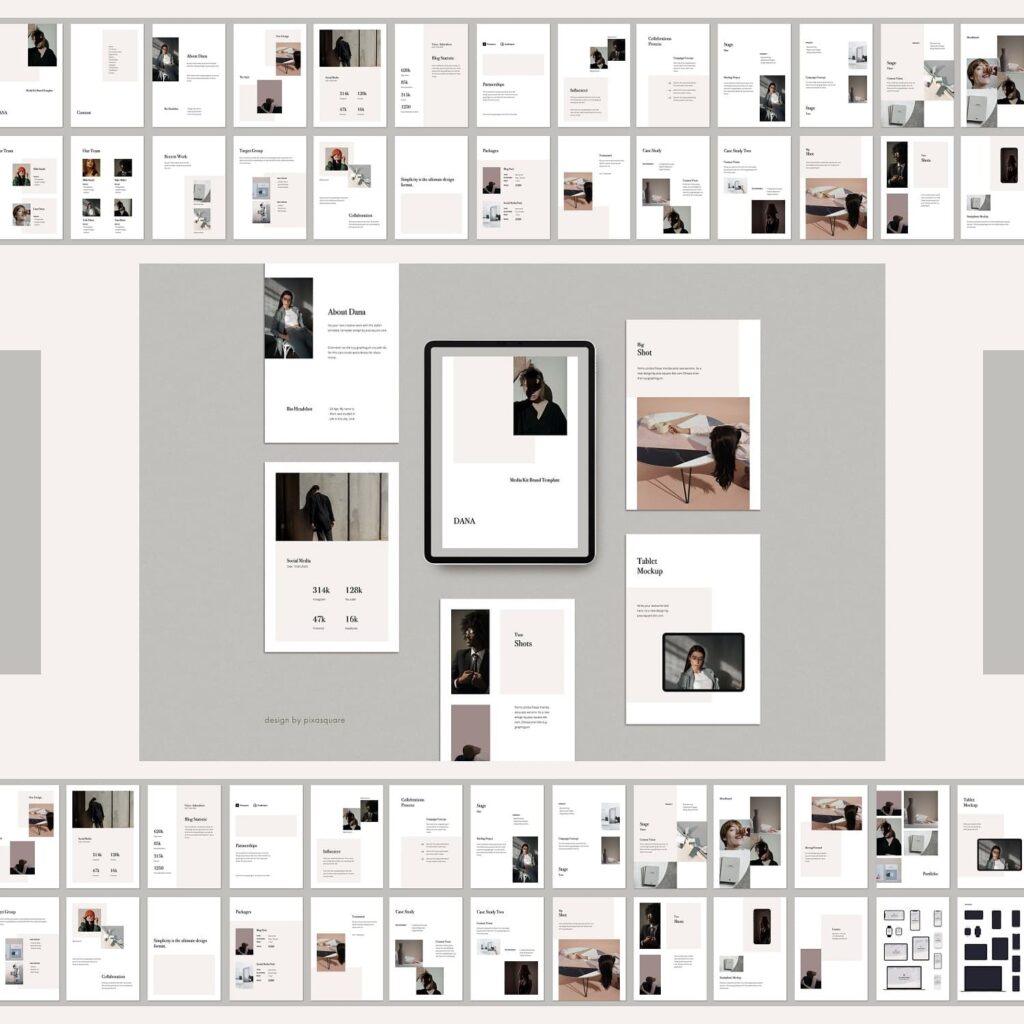 DANA - A4 Vertical Keynote Template – MasterBundles