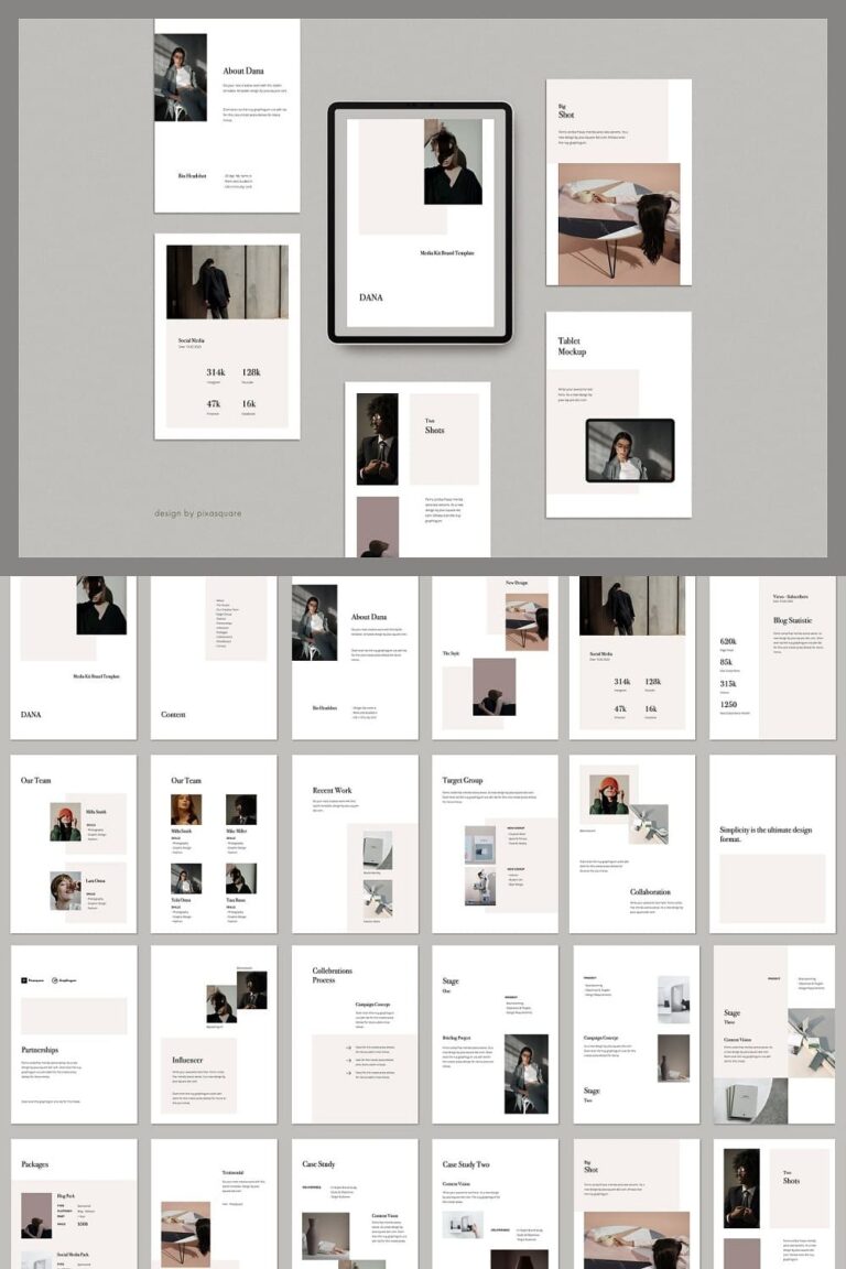 DANA - A4 Vertical Keynote Template – MasterBundles