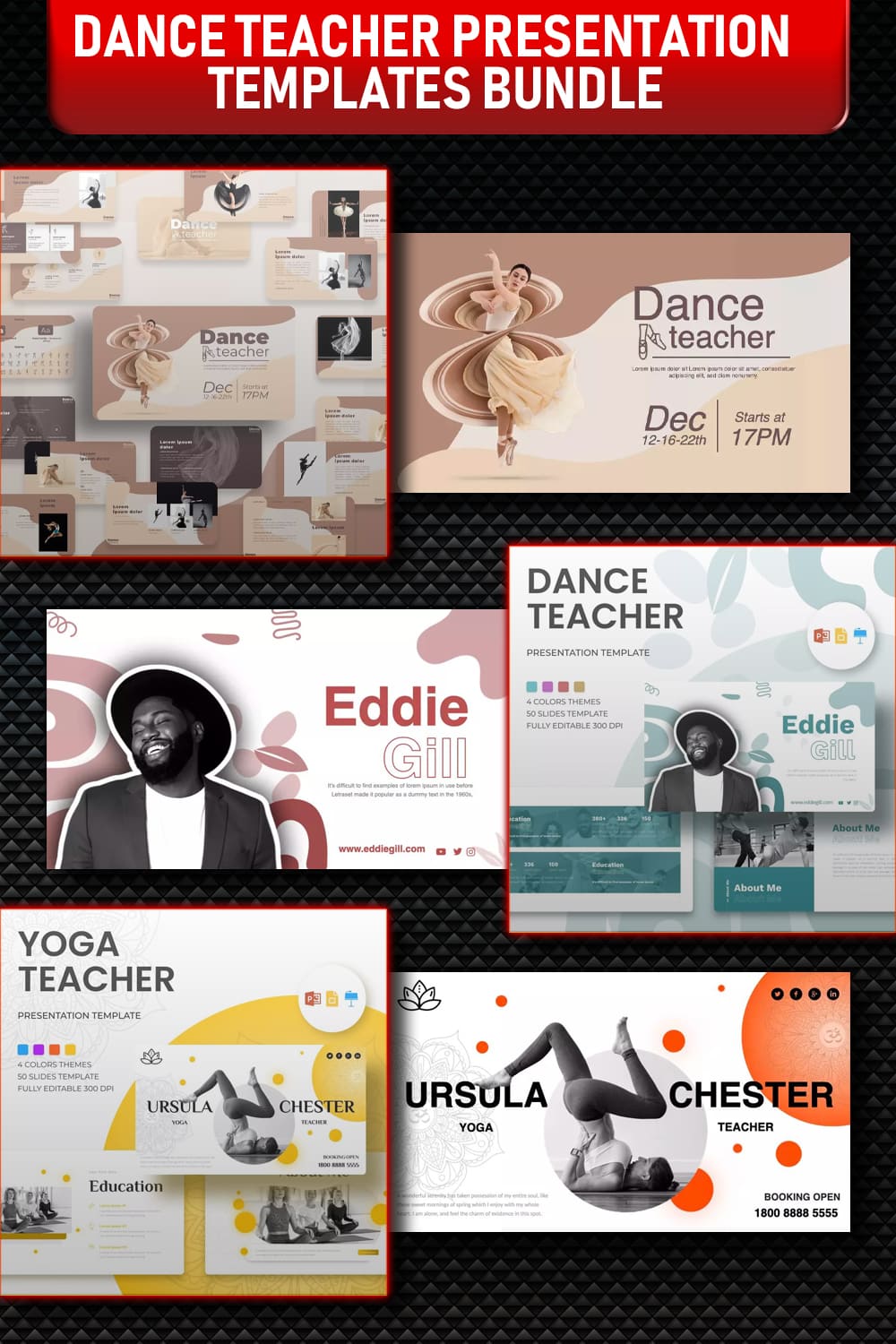 Dance teacher presentation templates bundle of pinterest.