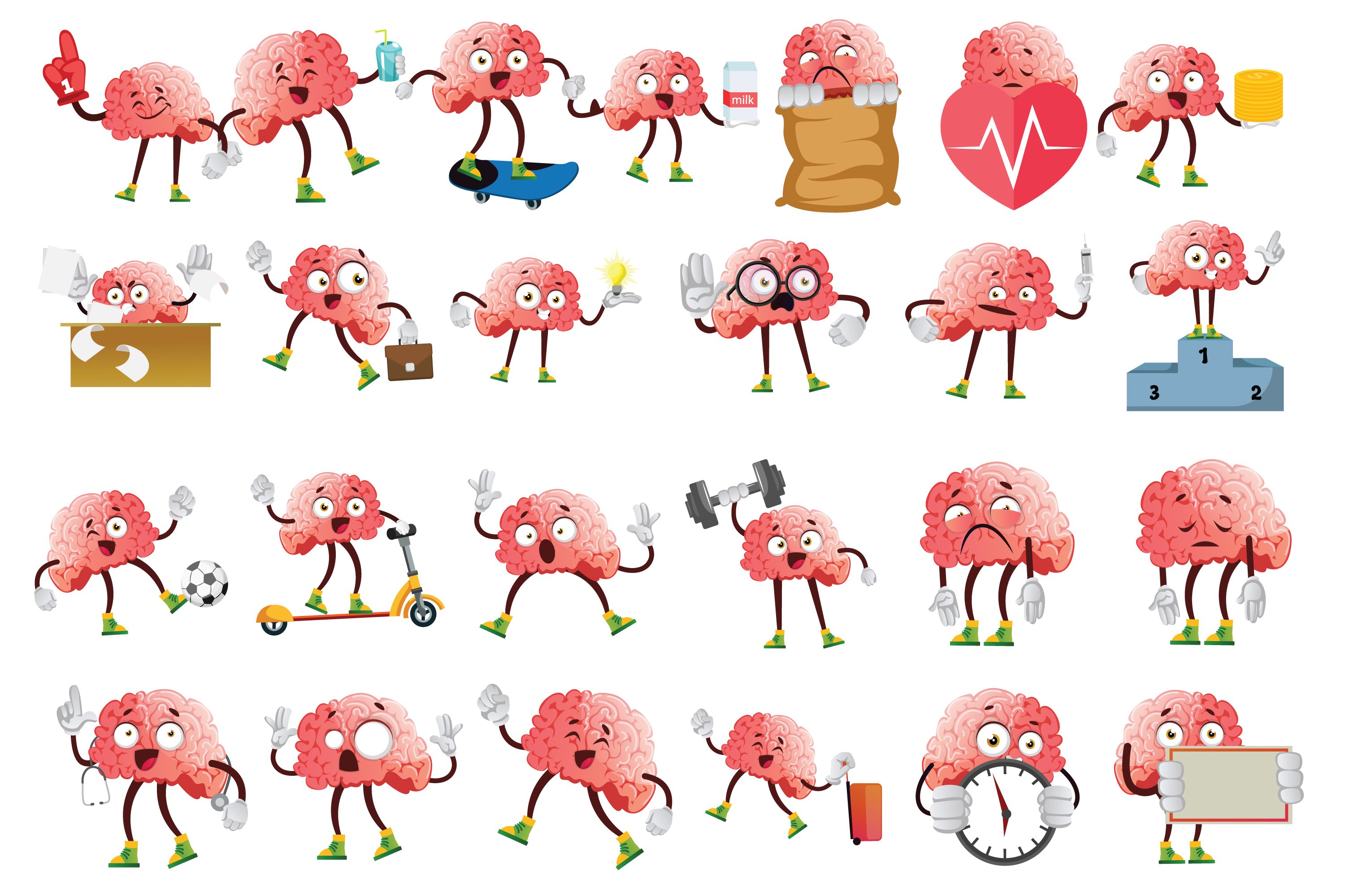 Various variants of brain images.
