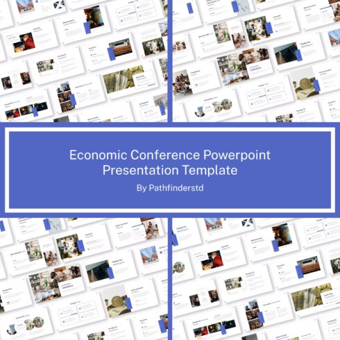 Economic conference powerpoint presentation template preview images
