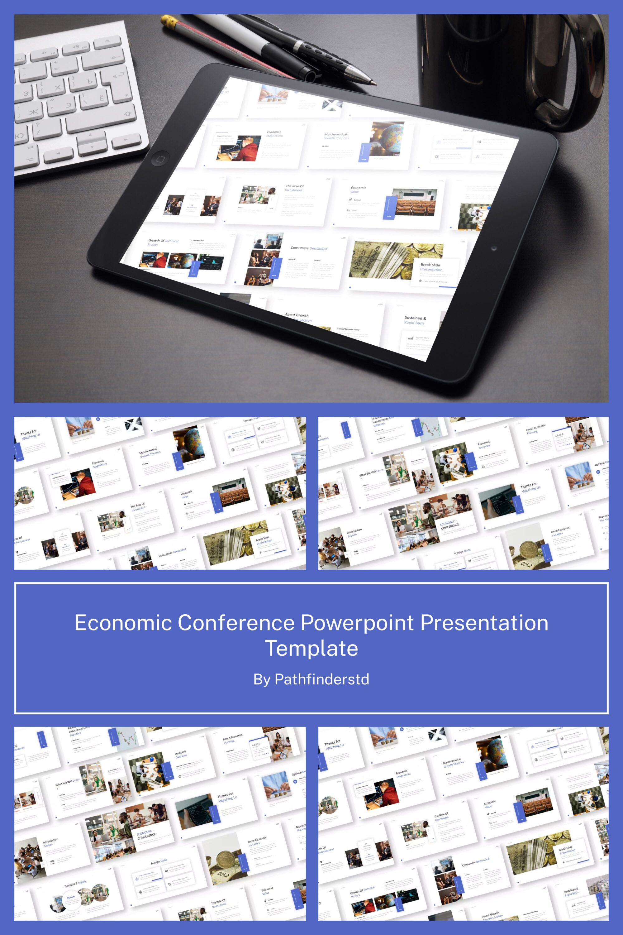 Economic conference powerpoint presentation template of pinterest.